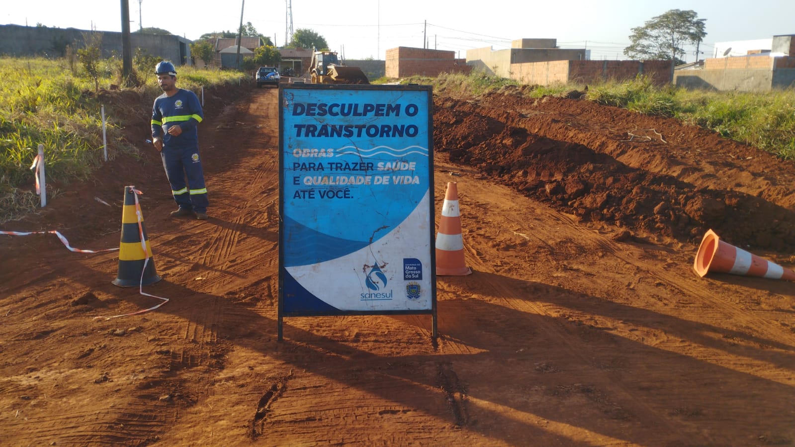 Sanesul implanta mais de 24 quilômetros de rede de água em bairros de Ponta Porã                                                                                                                                                                                                                                                                                                                                                                                                                                    