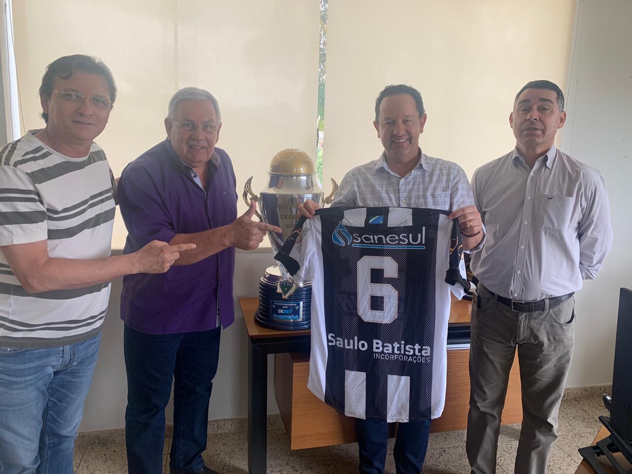 Campeão estadual, Operário Futebol Clube agradece o apoio da diretoria da Sanesul                                                                                                                                                                                                                                                                                                                                                                                                                                   